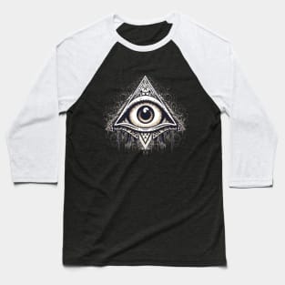 Illuminati eye Baseball T-Shirt